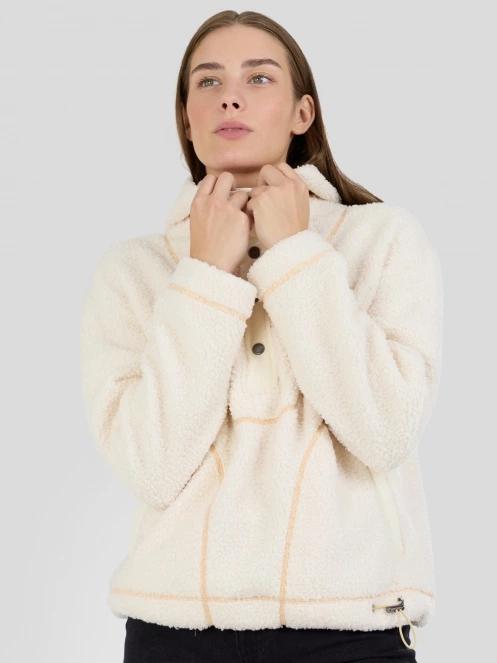 Fundango Juniper Pile Jacket for women in white 2