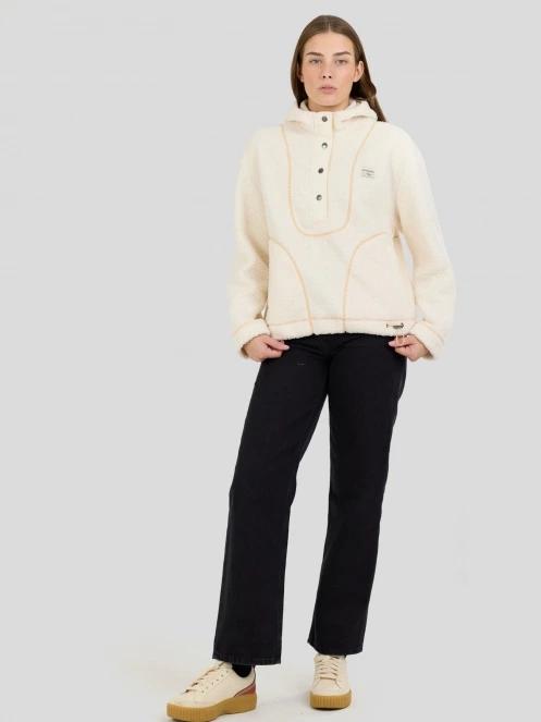 Fundango Juniper Pile Jacket for women in white 4