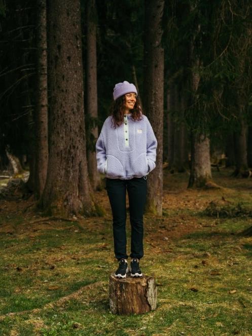 Fundango Juniper Pile Jacket for women in purple 11