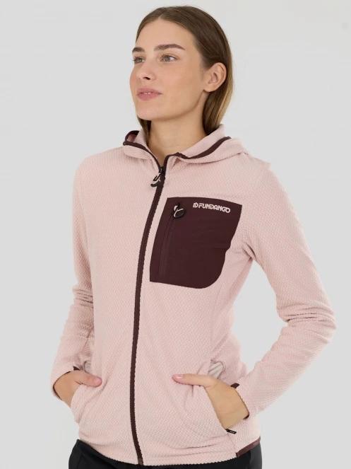 Fundango Nigata Full Zip Hoodie for women in pink 5