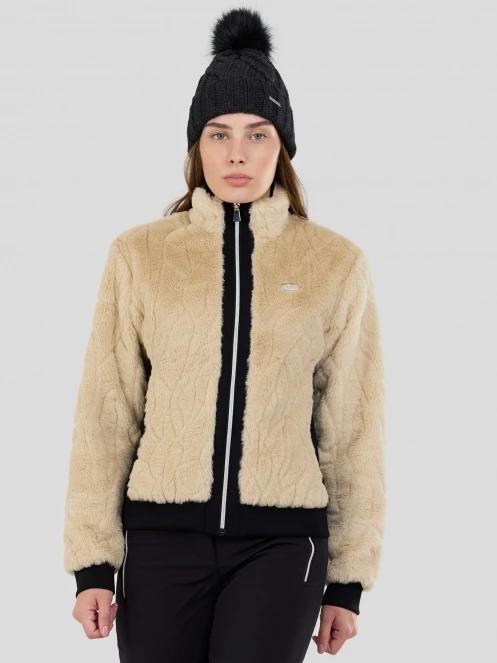 Fundango Marigold Shearling Jacket for women in sand 2