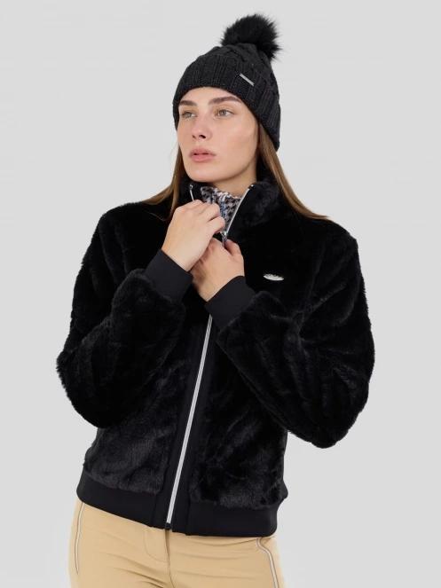 Fundango Marigold Shearling Jacket for women in black 2