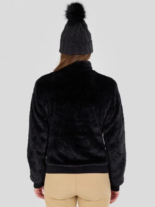 Fundango Marigold Shearling Jacket for women in black 3
