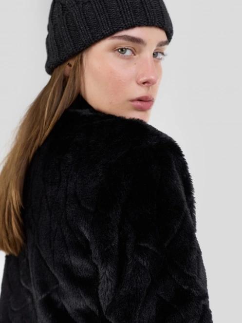Fundango Marigold Shearling Jacket for women in black 9