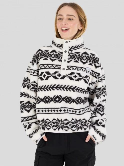 Fundango Pacha Fleece Jacket for women in white 2