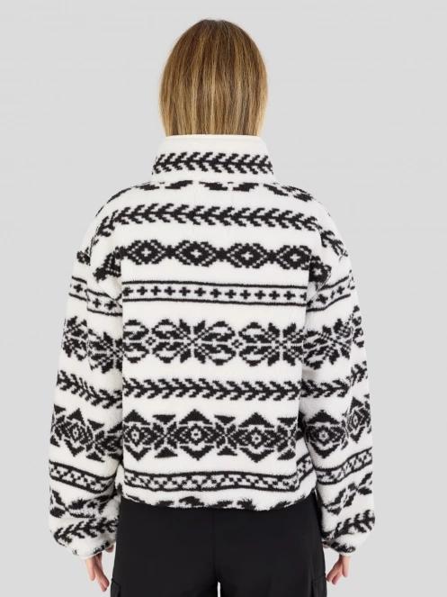 Fundango Pacha Fleece Jacket for women in white 3