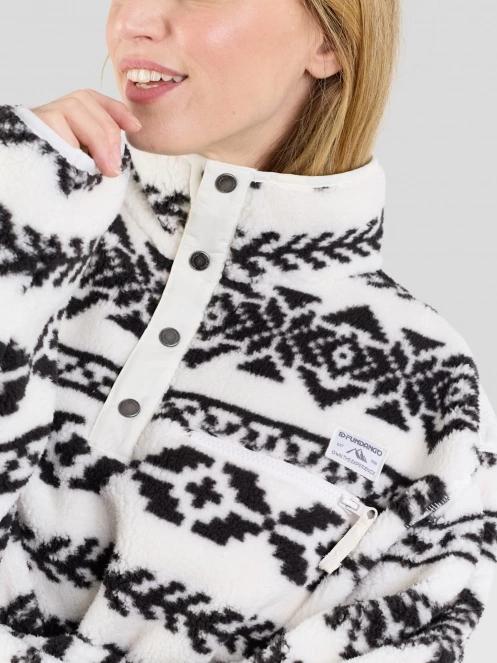 Fundango Pacha Fleece Jacket for women in white 7