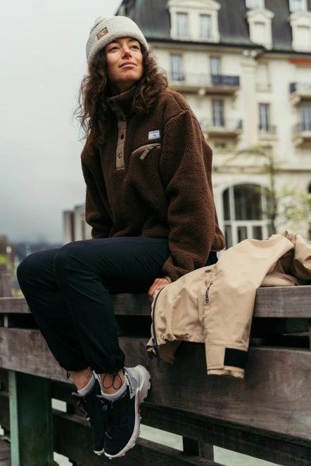 Fundango Pacha Fleece Jacket for women in brown 9