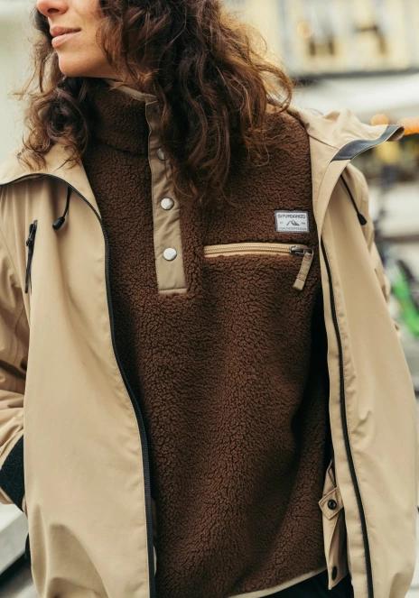 Fundango Pacha Fleece Jacket for women in brown 10