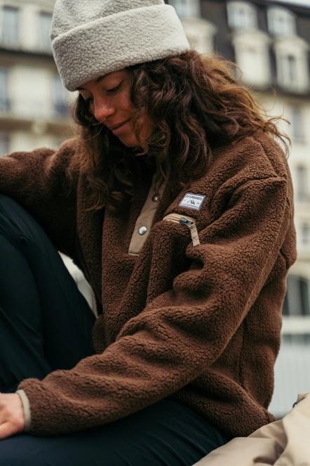 Fundango Pacha Fleece Jacket for women in brown 11