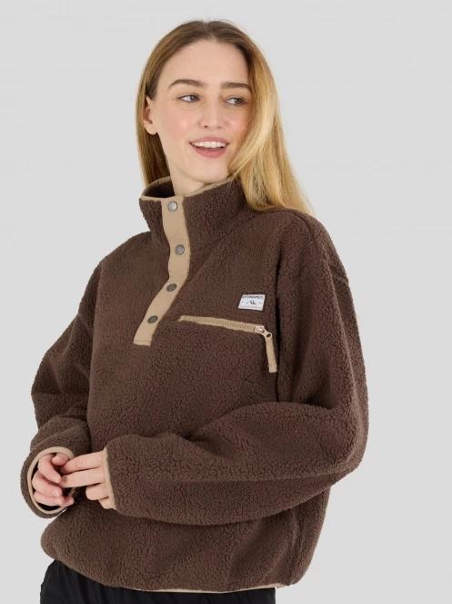 Fundango Pacha Fleece Jacket for women in brown 4