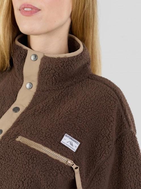 Fundango Pacha Fleece Jacket for women in brown 7