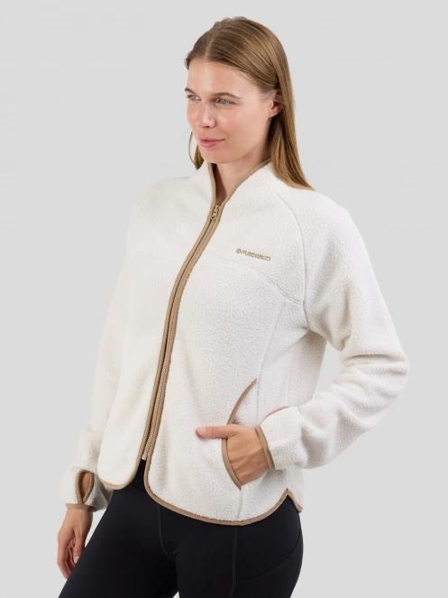 Fundango Roselake Pile Jacket for women in white 6