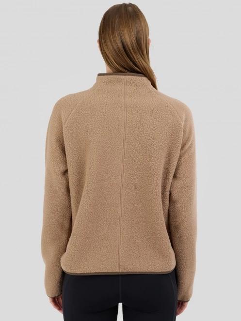 Fundango Roselake Pile Jacket for women in sand 3