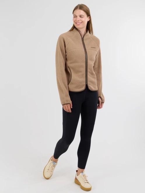 Fundango Roselake Pile Jacket for women in sand 4