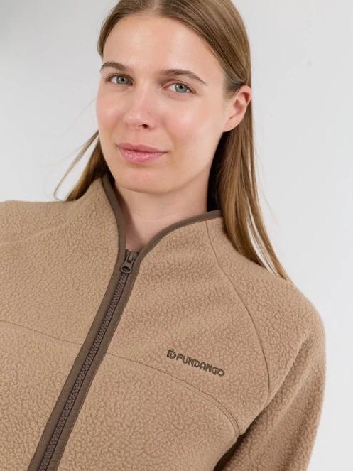 Fundango Roselake Pile Jacket for women in sand 5