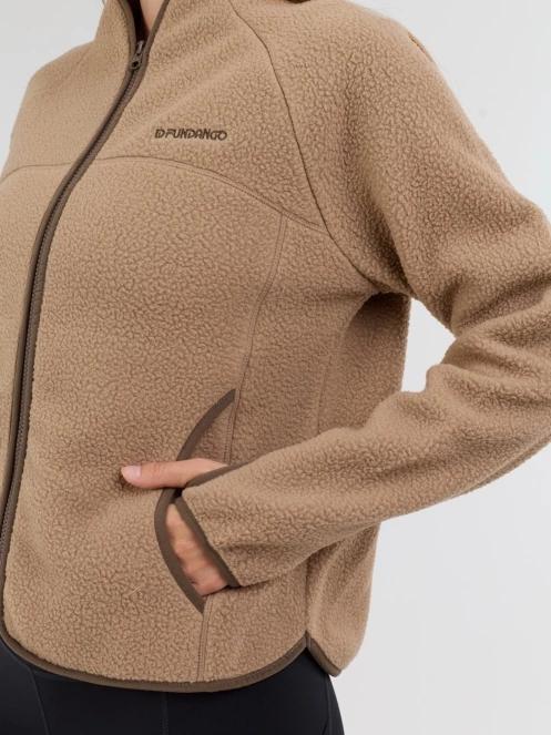 Fundango Roselake Pile Jacket for women in sand 7