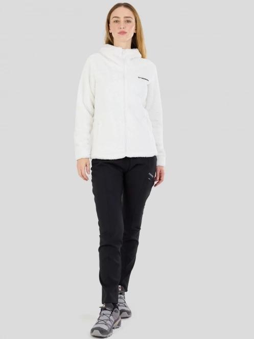 Fundango Zealand Plush Pile Jacket for women in white 4