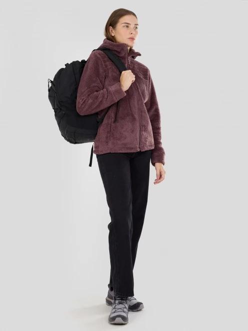 Fundango Zealand Plush Pile Jacket for women in purple 4