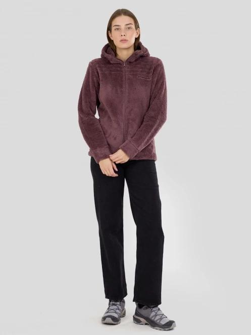 Fundango Zealand Plush Pile Jacket for women in purple 5