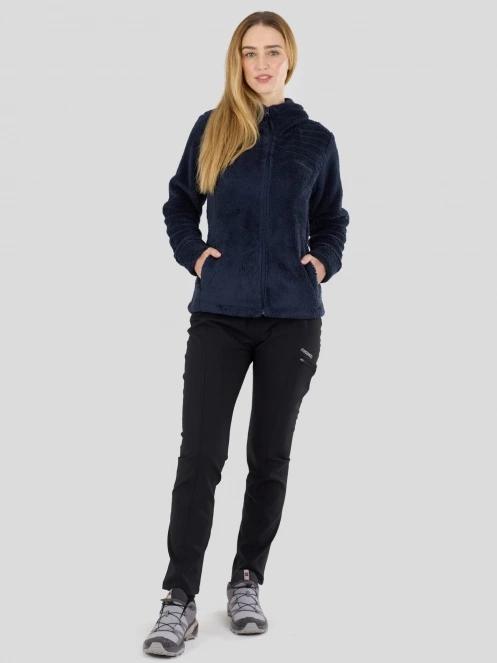Fundango Zealand Plush Pile Jacket for women in dark blue 4