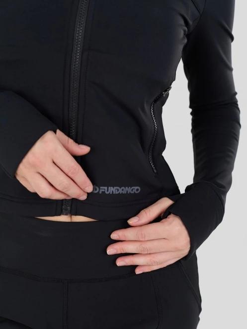 Fundango Flow Thermo Zip Up for women in black 7