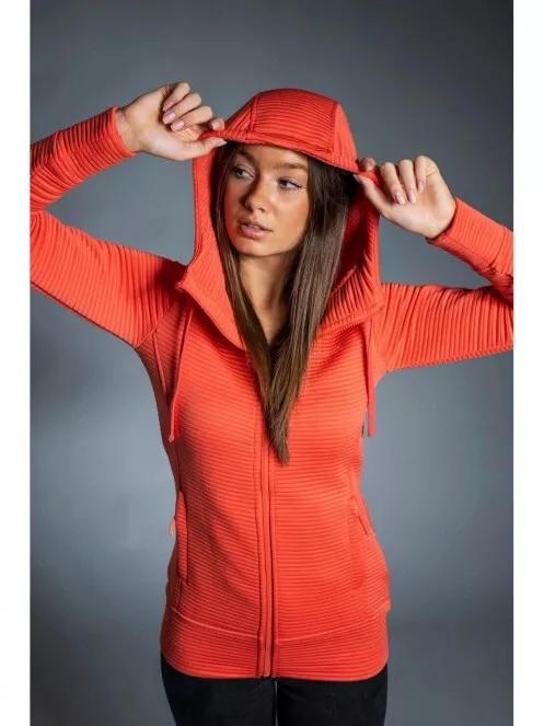 Fundango SHARE Hooded Fleece for women in red 2
