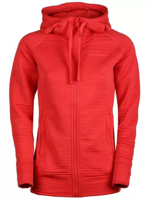 Fundango SHARE Hooded Fleece for women in red 4