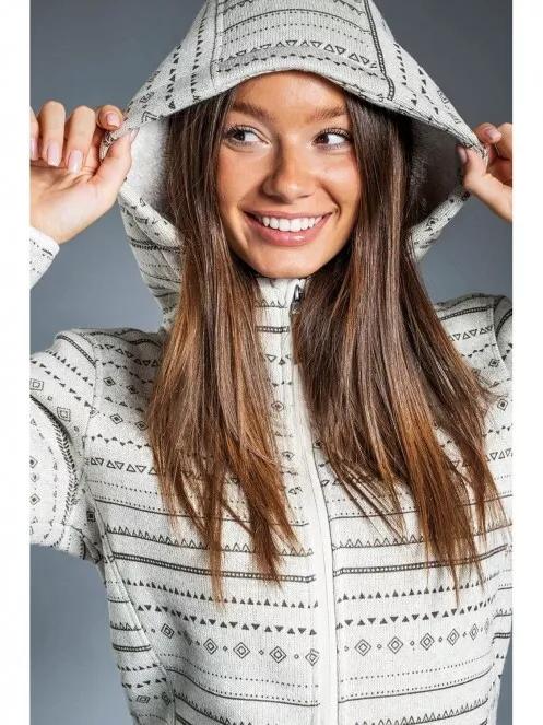 Fundango ARA Fleece Jacket for women in white 2