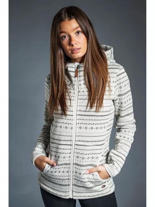 Fundango ARA Fleece Jacket for women in white 3