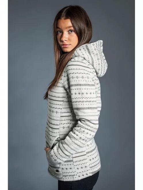 Fundango ARA Fleece Jacket for women in white 4