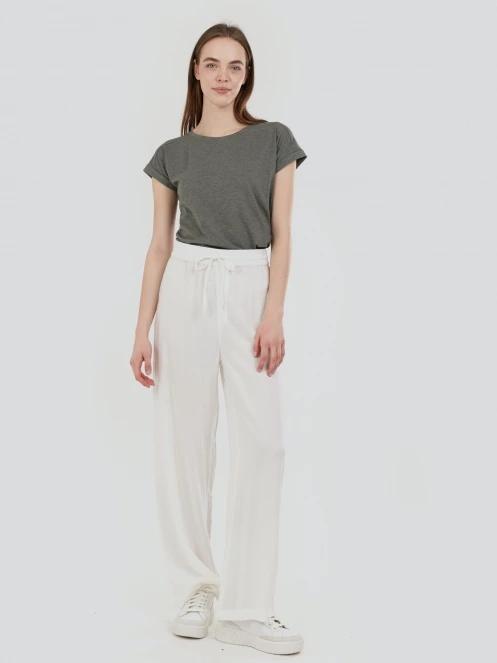 Fundango Poppy Pants for women in white 4