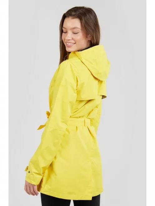 Fundango Regina Waterproof Trench Jacket for women in yellow 3