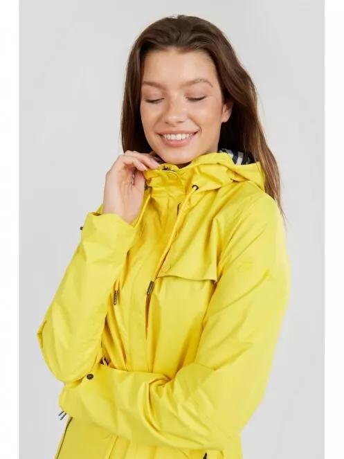 Fundango Regina Waterproof Trench Jacket for women in yellow 4