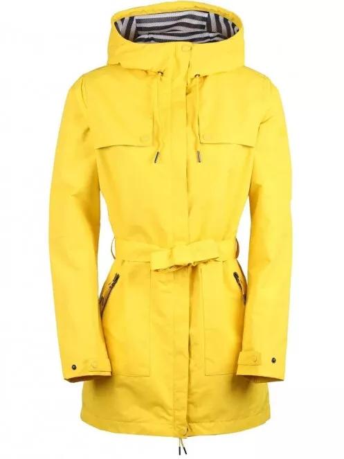 Fundango Regina Waterproof Trench Jacket for women in yellow 6