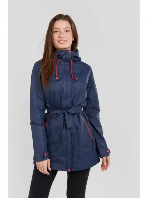 Fundango Regina Waterproof Trench Jacket for women in dark blue 2