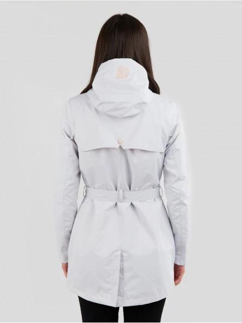 Fundango Regina Waterproof Trench Jacket for women in white 3