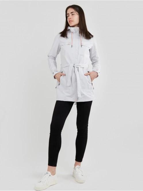 Fundango Regina Waterproof Trench Jacket for women in white 4