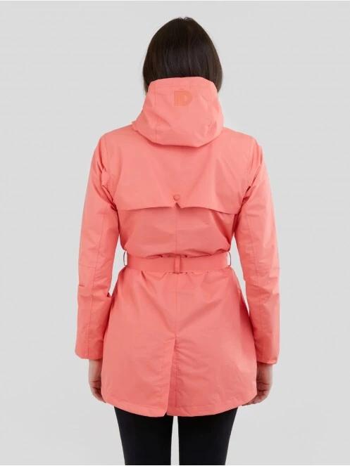 Fundango Regina Waterproof Trench Jacket for women in orange 3