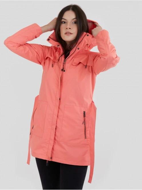 Fundango Regina Waterproof Trench Jacket for women in orange 5