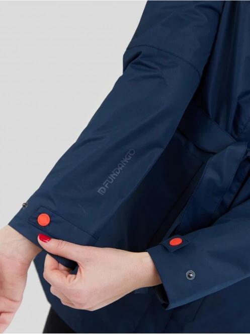 Fundango Regina Waterproof Trench Jacket for women in dark blue 5
