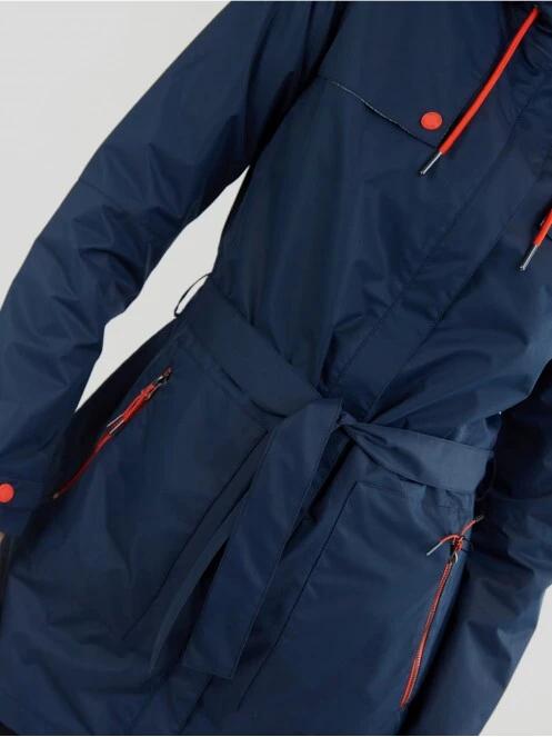 Fundango Regina Waterproof Trench Jacket for women in dark blue 6