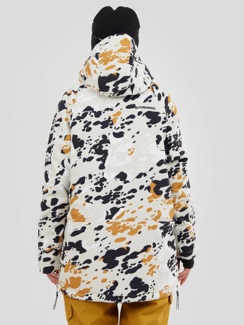 Fundango Hooper Anorak for women in white 3