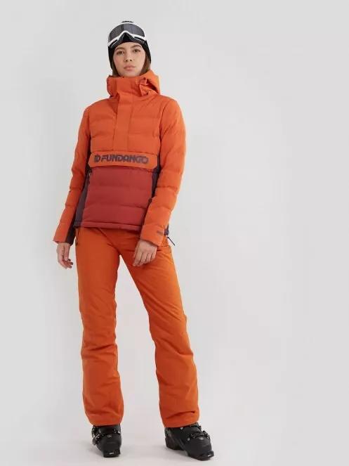 Fundango Everett Padded Anorak for women in orange 4