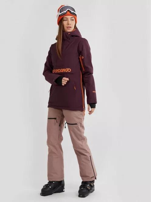 Fundango Birch Logo Anorak for women in purple 4