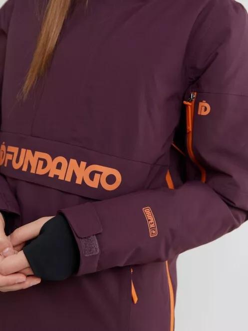 Fundango Birch Logo Anorak for women in purple 6