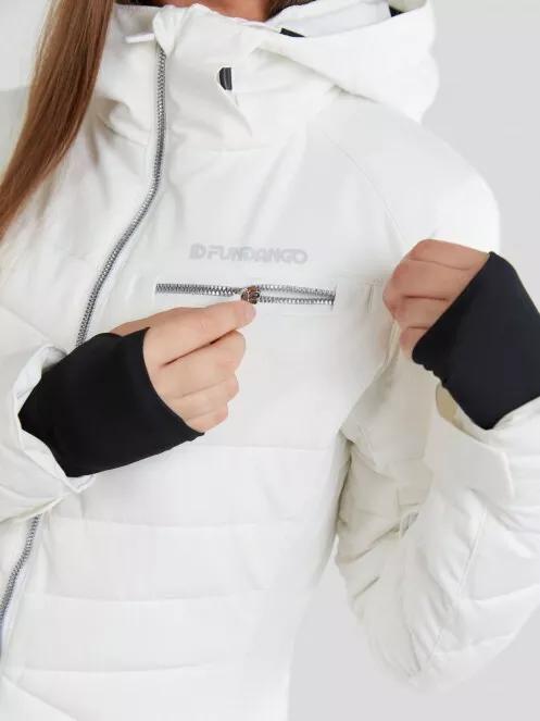 Fundango Punch Padded Jacket for women in white 5