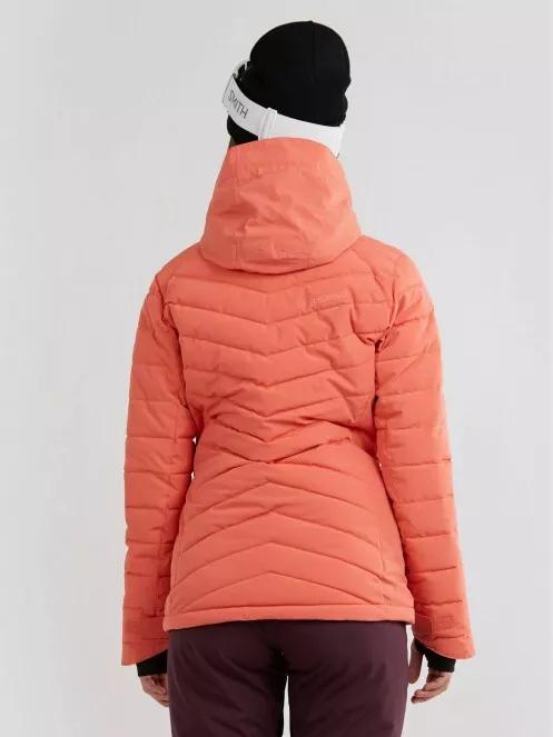 Fundango Punch Padded Jacket for women in red 3