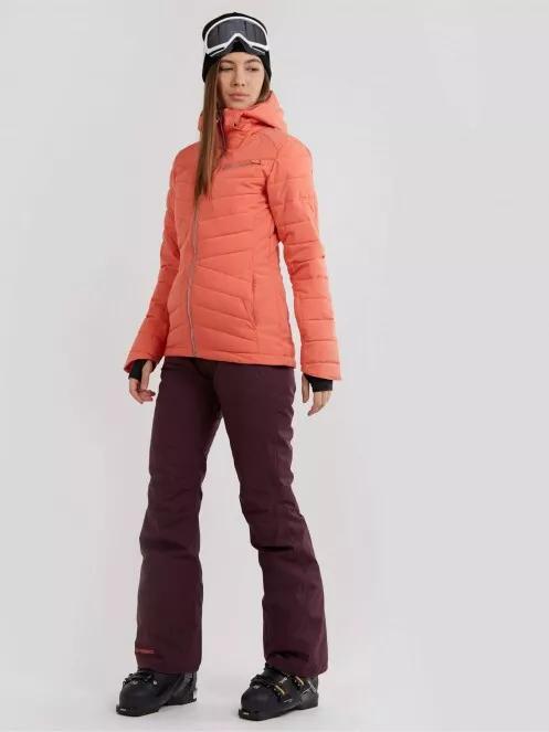Fundango Punch Padded Jacket for women in red 4