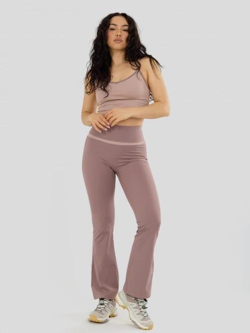 Fundango Flare Leggings for women in brown 4